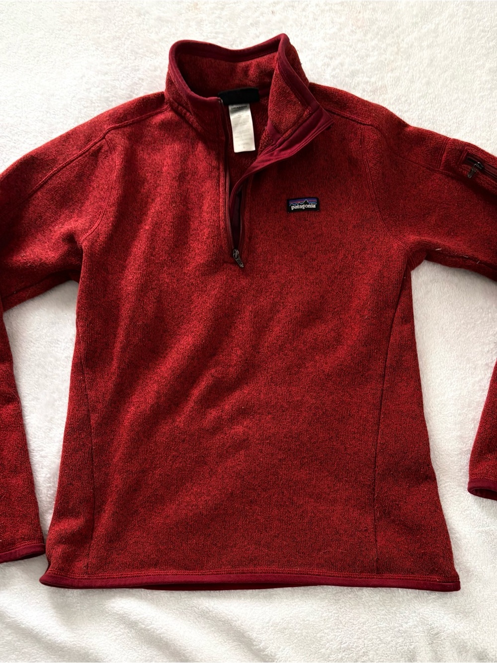Patagonia Red Better Sweater Quarter Zip